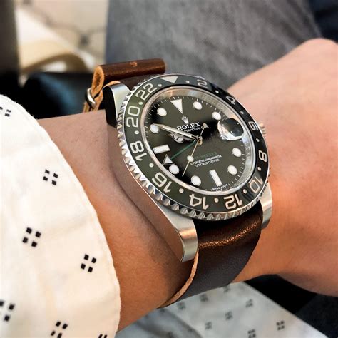 rolex gmt leather strap reddit|Leather strap for a GMT Master recommendations : r/rolex .